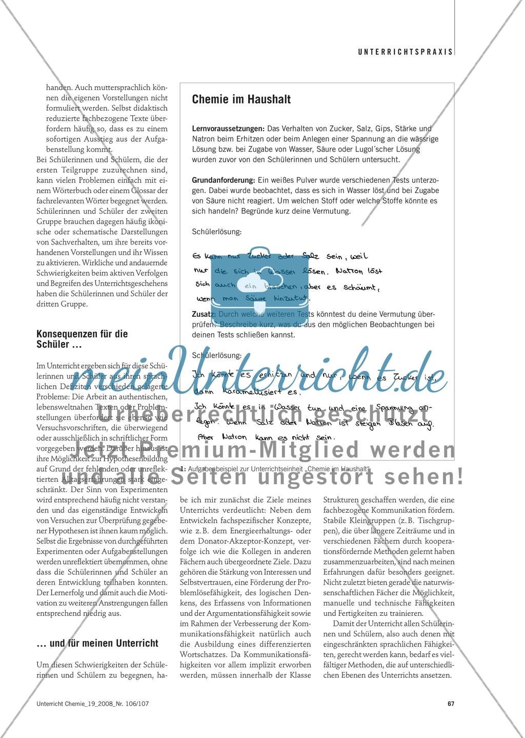 Wenn Schülern die Worte fehlen - Fachunterricht in Klassen mit Migrationshintergrund Preview 2
