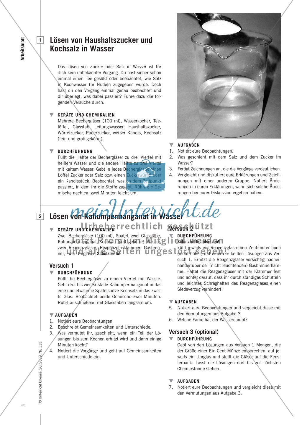 Lösevorgänge verstehen und erklären + Schülervorstellungen zum Löslichkeitskonzept Preview 5