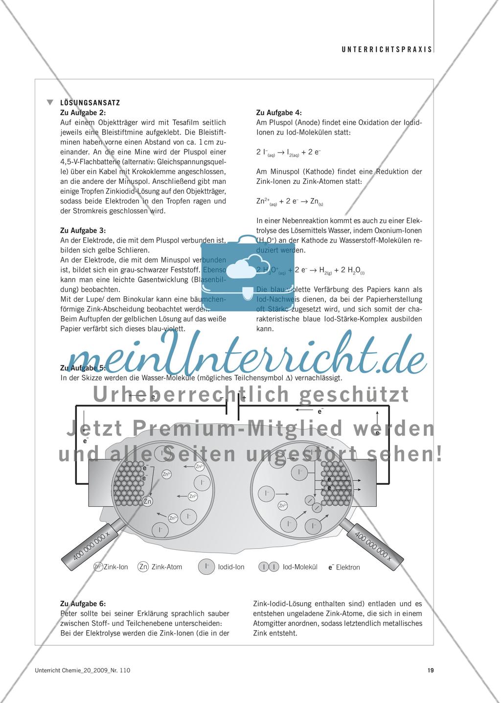 Elektrolyse im Mikromaßstab - Microscale-Elektrolyse einer Zinkiodid-Lösung Preview 2