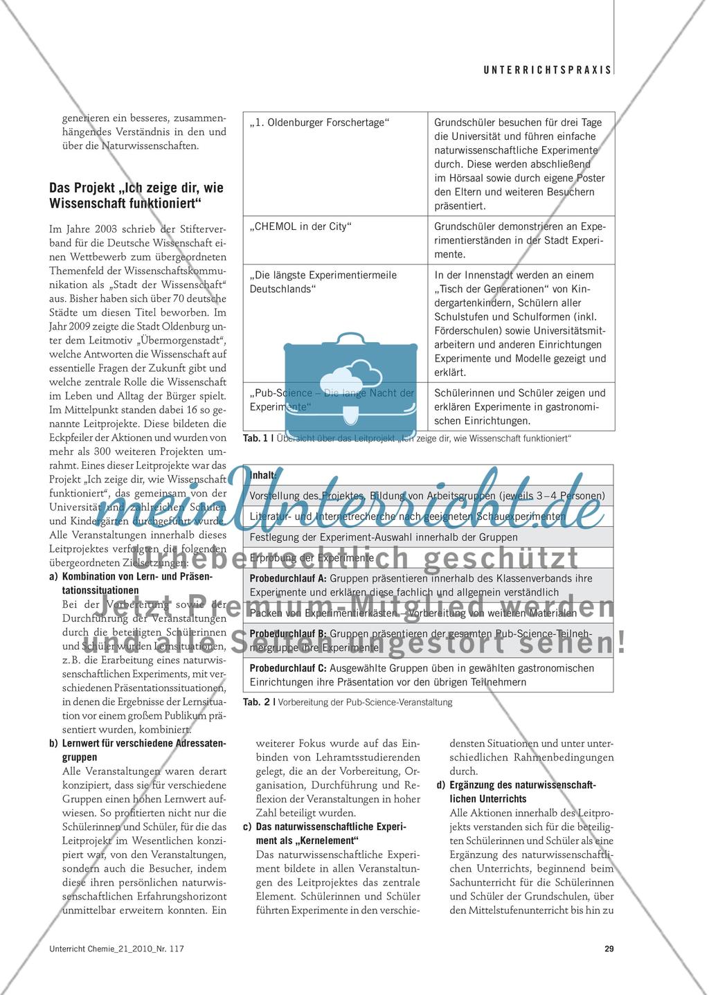 „Ich zeige dir, wie Wissenschaft funktioniert“ - Schülerinnen und Schüler präsentieren Chemie in der Öffentlichkeit Preview 2