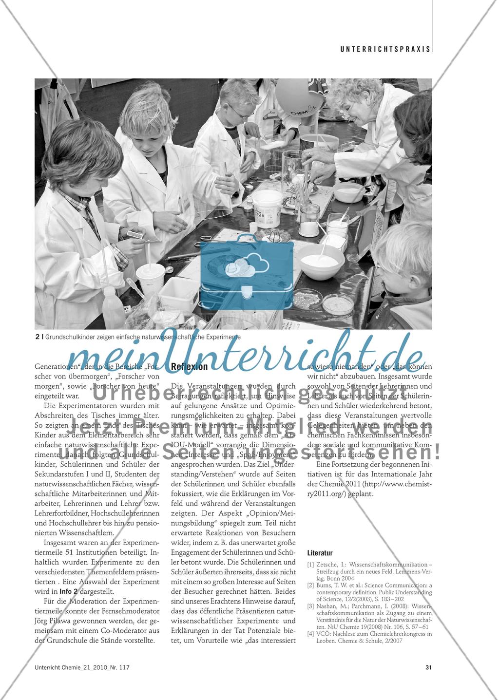 „Ich zeige dir, wie Wissenschaft funktioniert“ - Schülerinnen und Schüler präsentieren Chemie in der Öffentlichkeit Preview 4