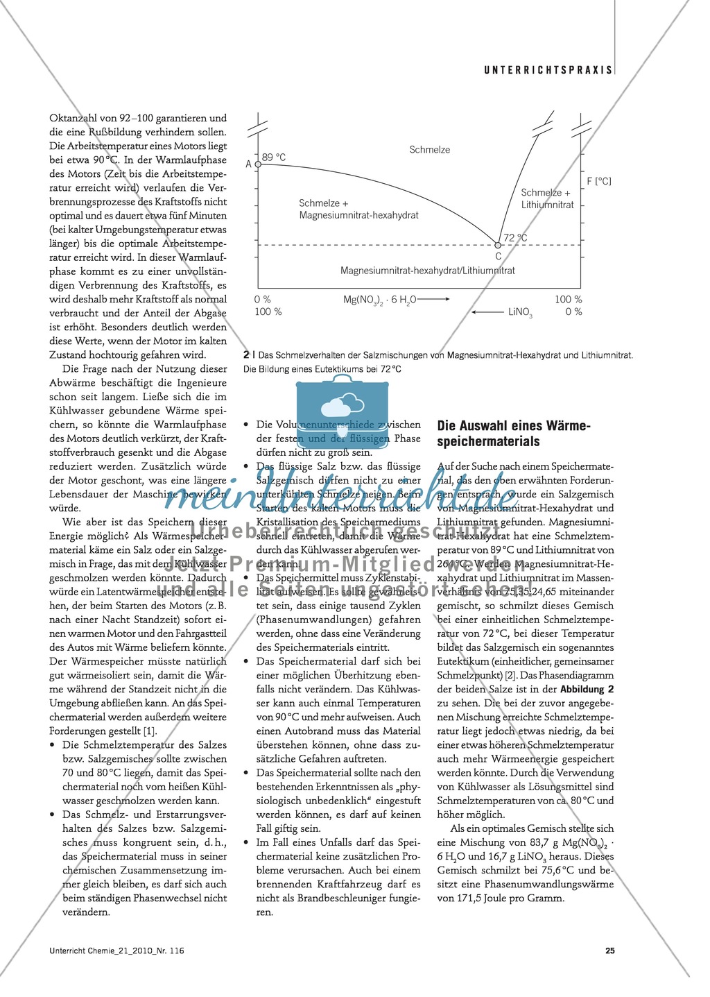 Latentwärmespeicher in Kraftfahrzeugen - Funktion, Material und Umsetzung im Unterricht Preview 2