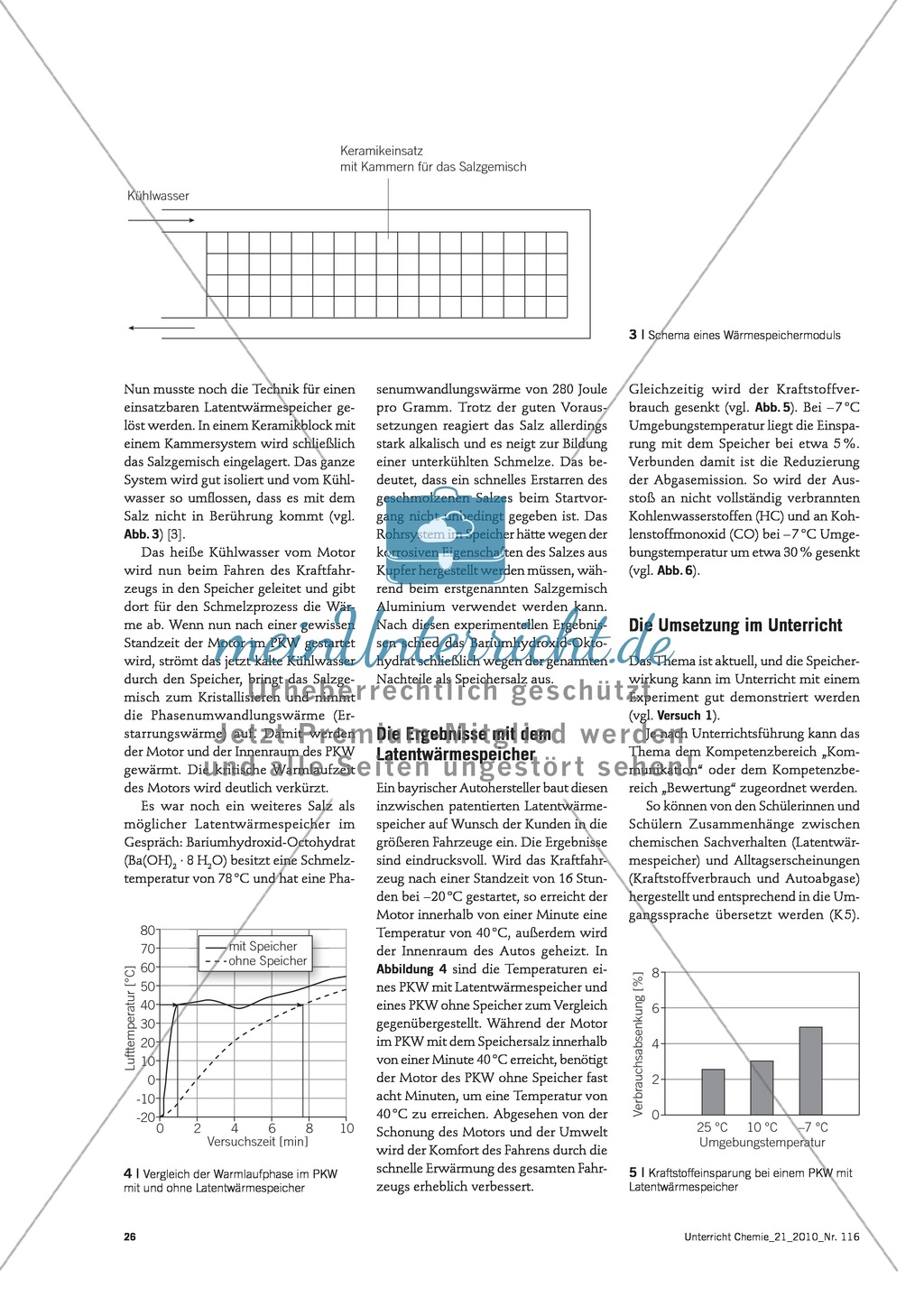 Latentwärmespeicher in Kraftfahrzeugen - Funktion, Material und Umsetzung im Unterricht Preview 3