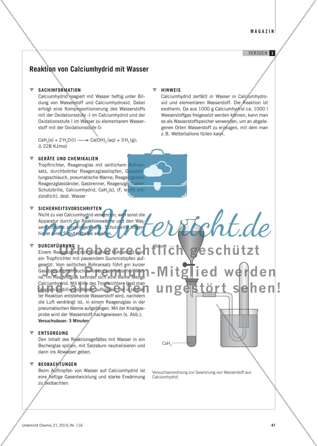 Reaktionsenthalpie als Basis für Wärmespeicher Preview 2