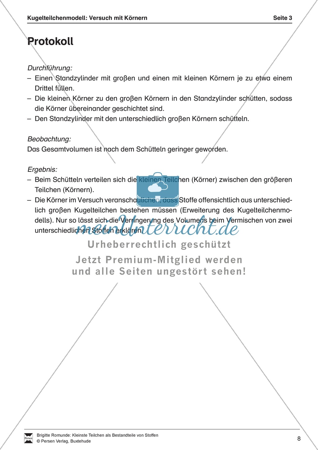 Versuch mit Körnern als Erweiterung des Kugelteilchenmodells Preview 6