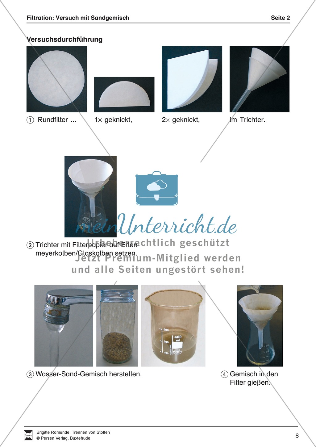 Filtration von einem Wasser-Sand-Gemisch - Experimentieren nach Fotos Preview 6