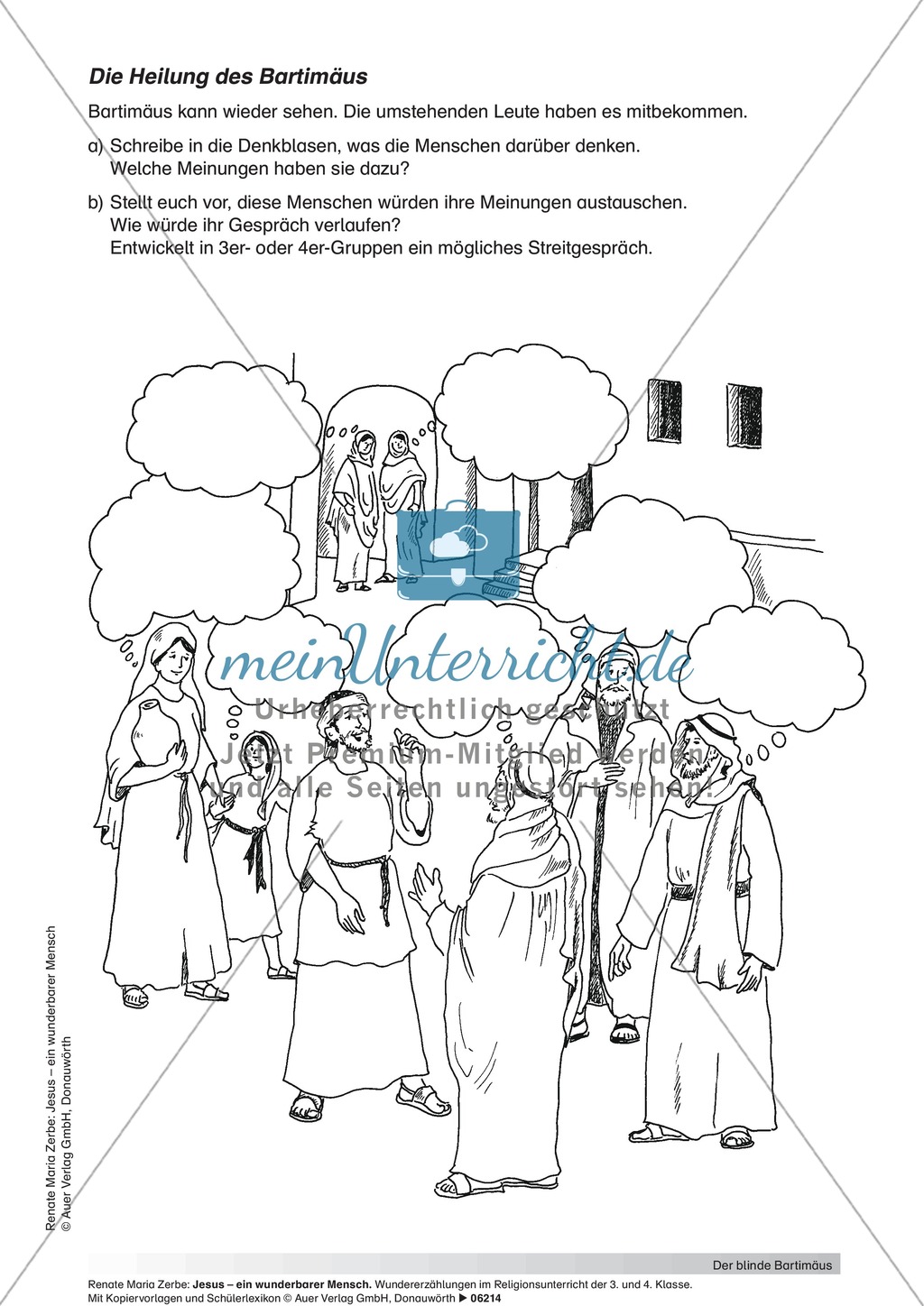 Unterrichtsgestaltungsvorschläge zum Thema Blinde Preview 1