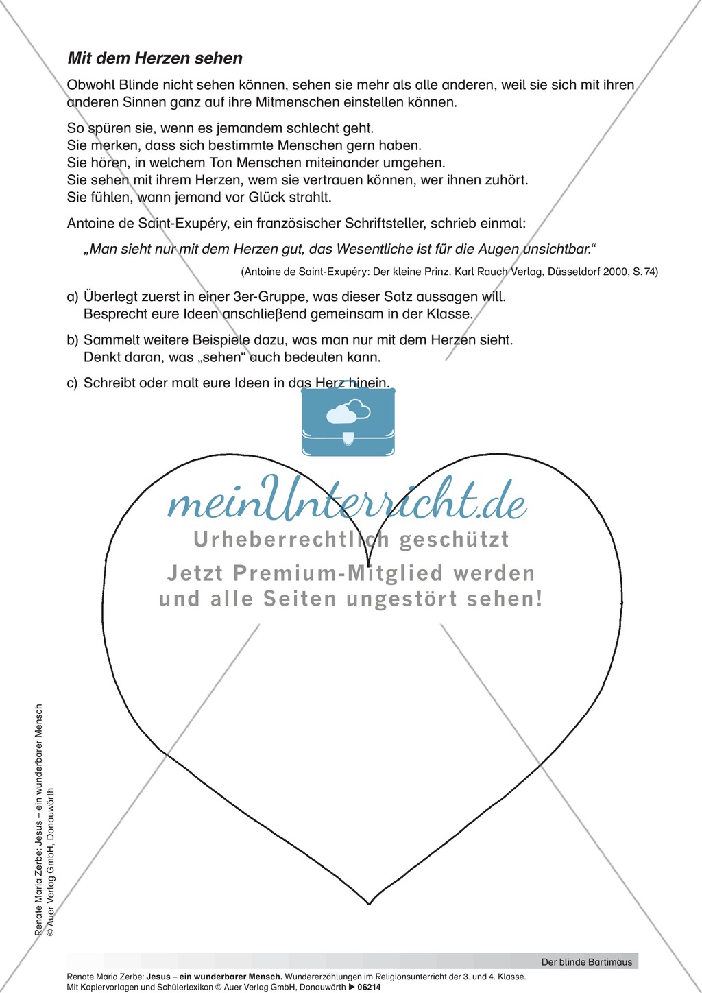 Unterrichtsgestaltungsvorschläge zum Thema Blinde Preview 5