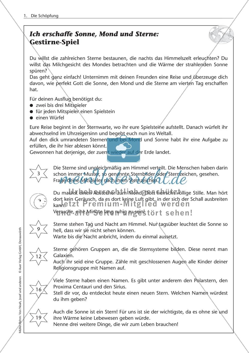 Die Schöpfungsgeschichte: