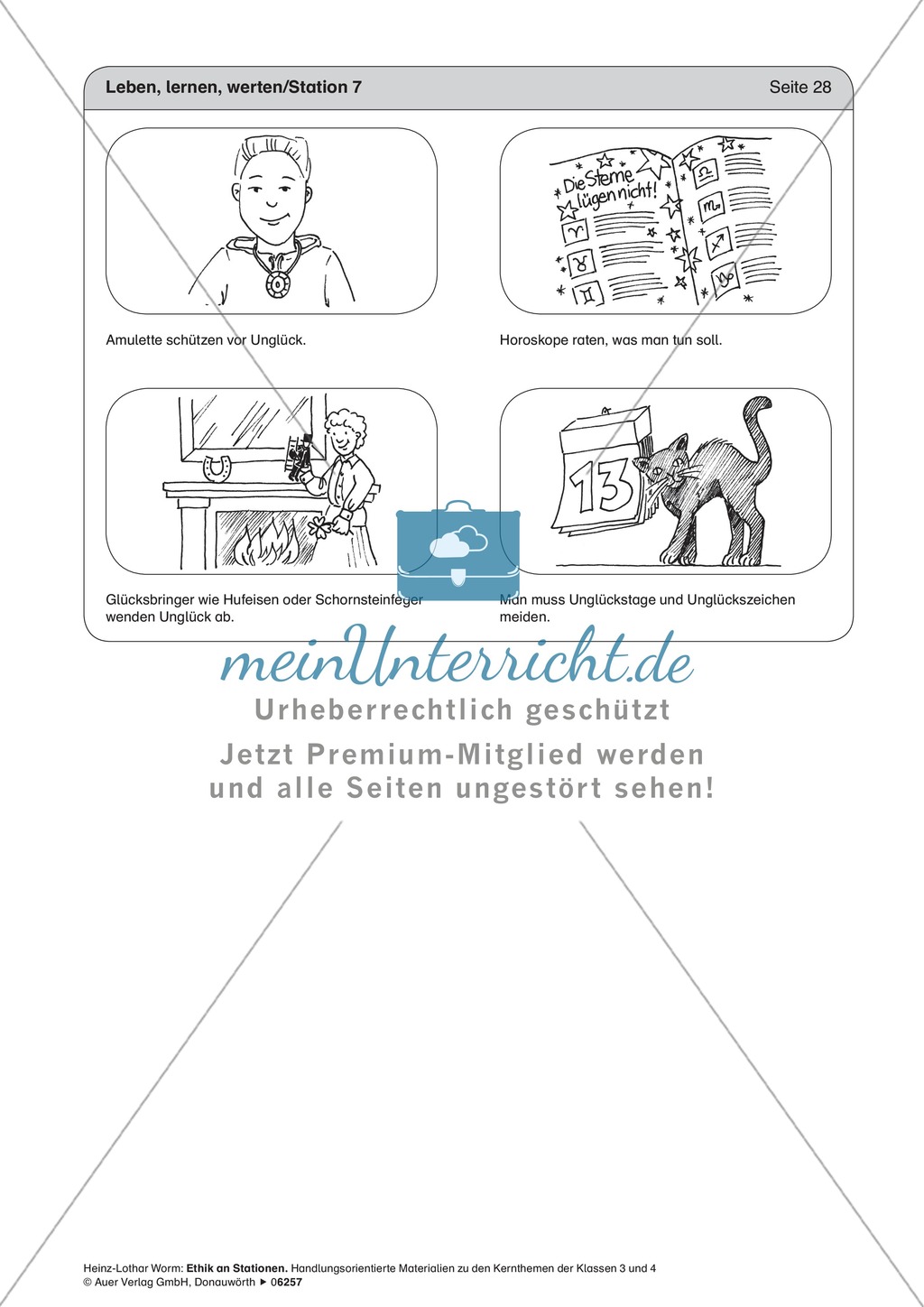 Arbeit in Stationen: Lernen, Lebensnotwendiges und Glaube Preview 10