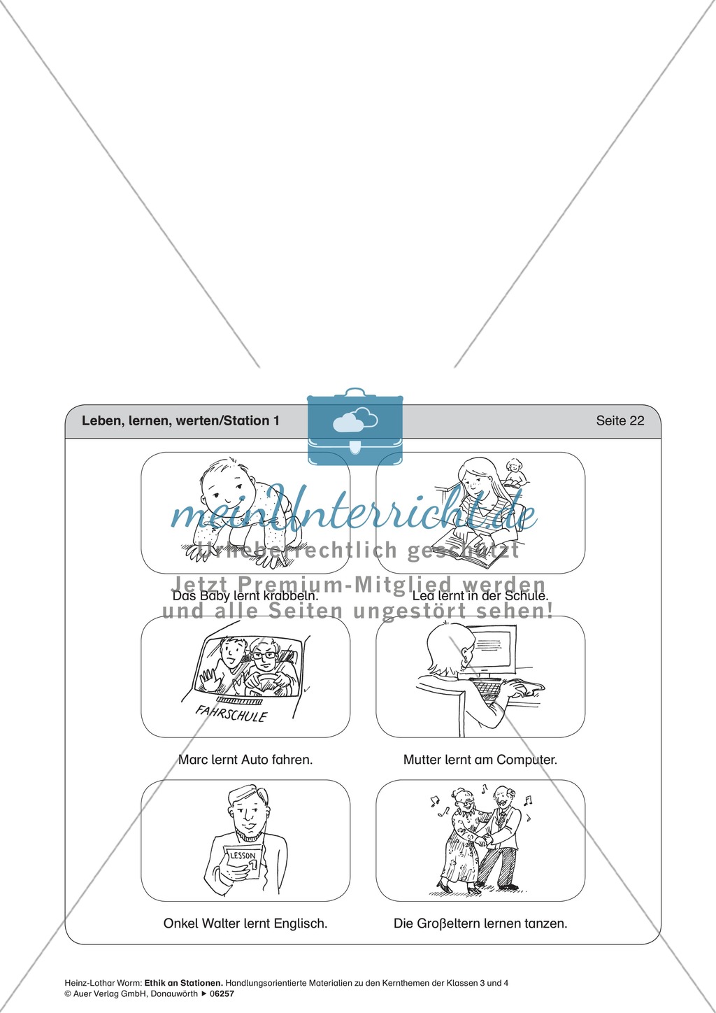 Arbeit in Stationen: Lernen, Lebensnotwendiges und Glaube Preview 8