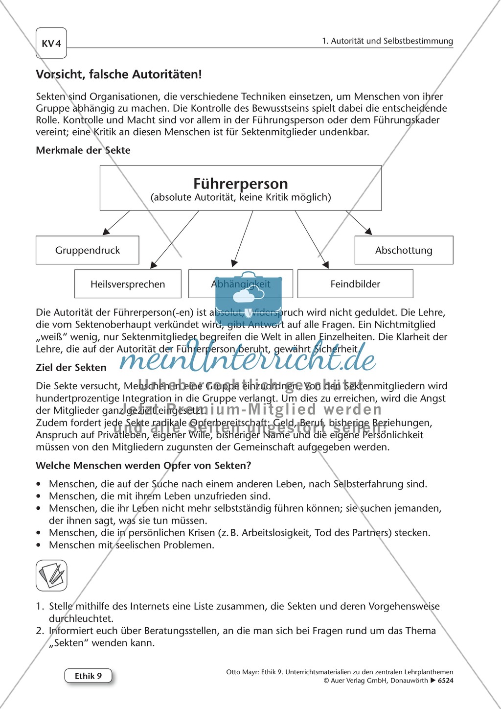 Autoritätsmissbrauch: Sekten und wie Menschen Opfer von Sekten werden Preview 1