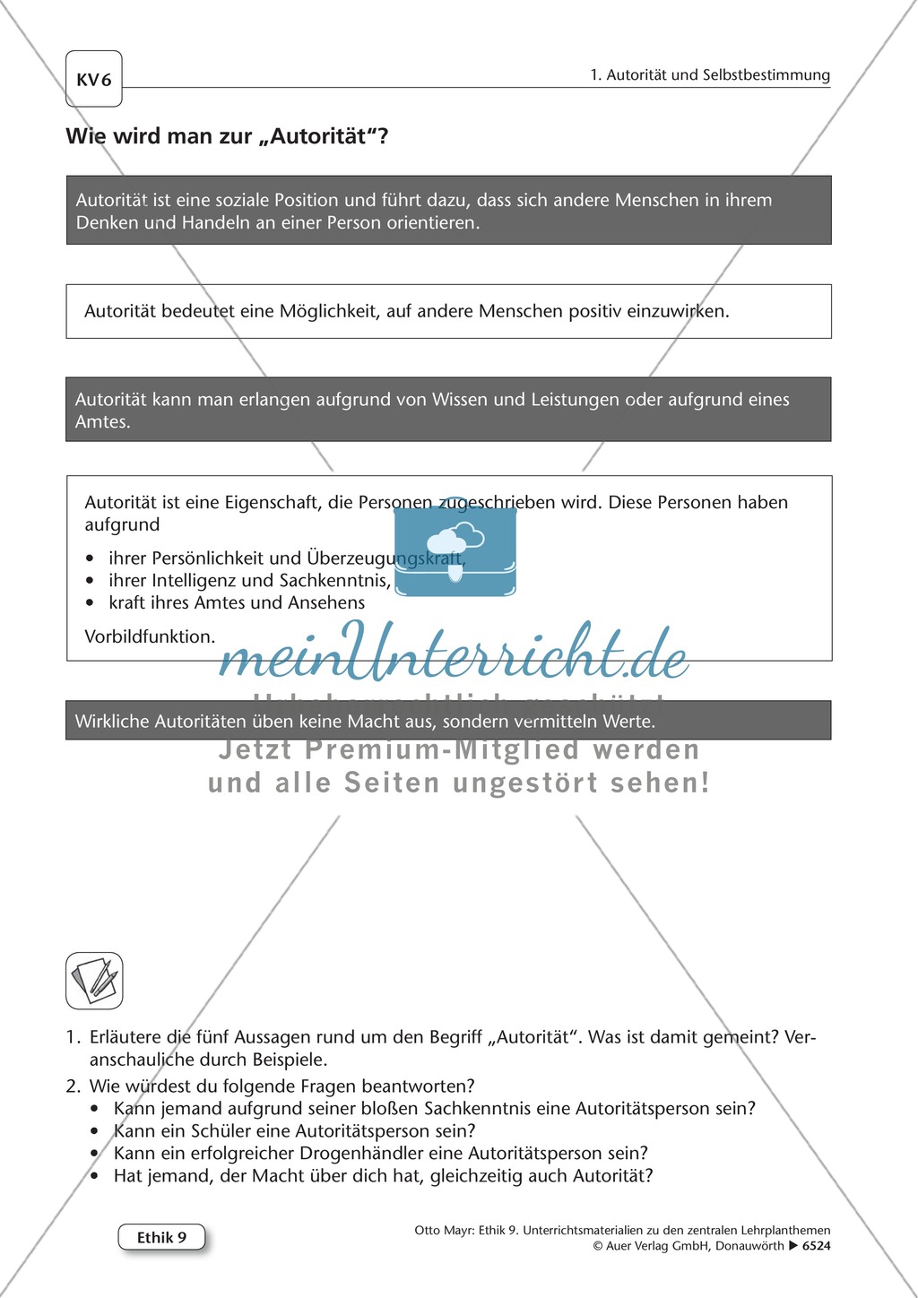 Autorität: Ausprägung, Missbrauch, Definition Preview 5