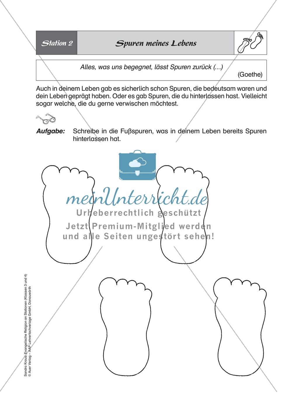 Lebensspuren entdecken und verstehen - An Stationen lernen Preview 3