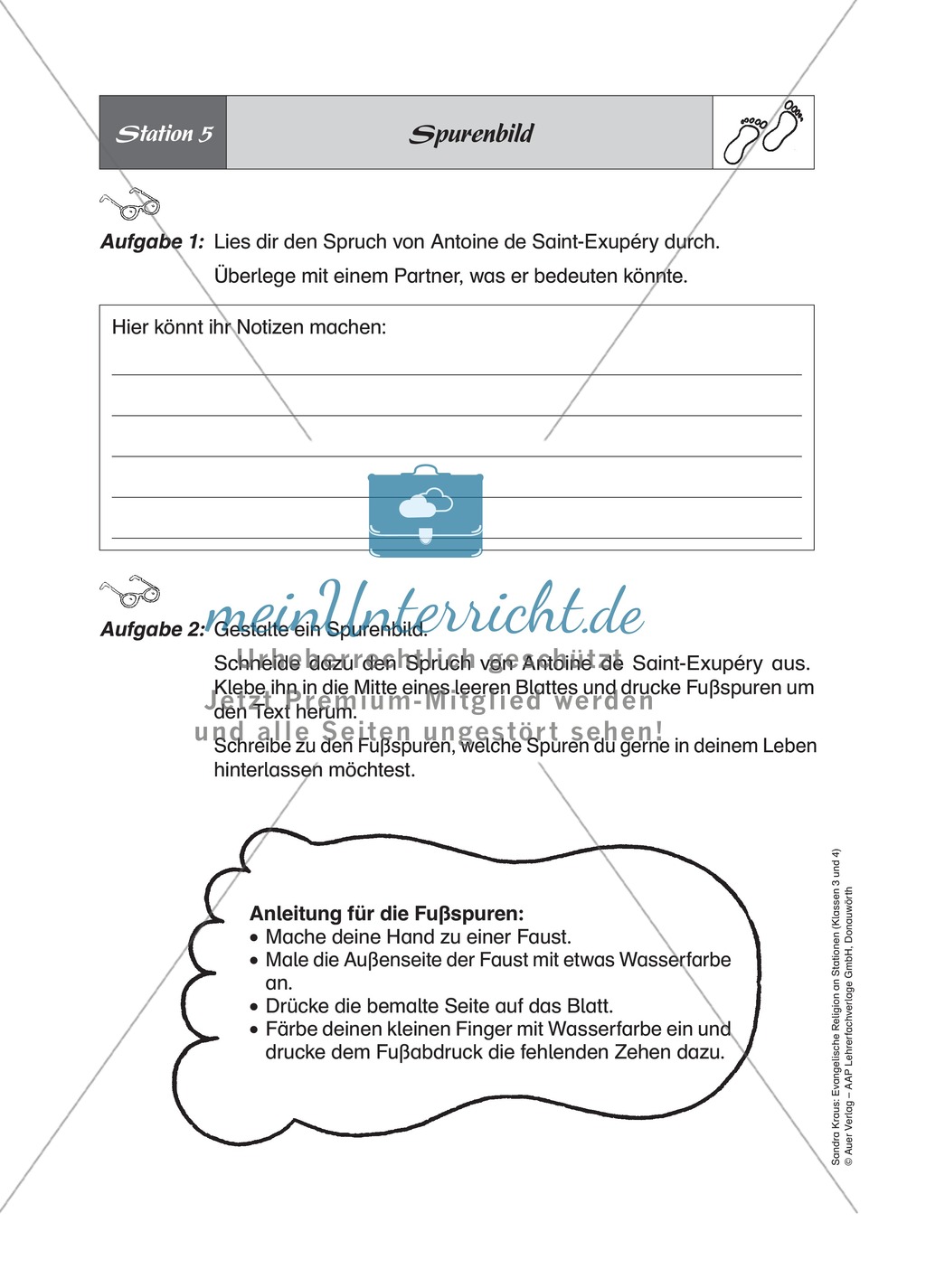 Lebensspuren entdecken und verstehen - An Stationen lernen Preview 6