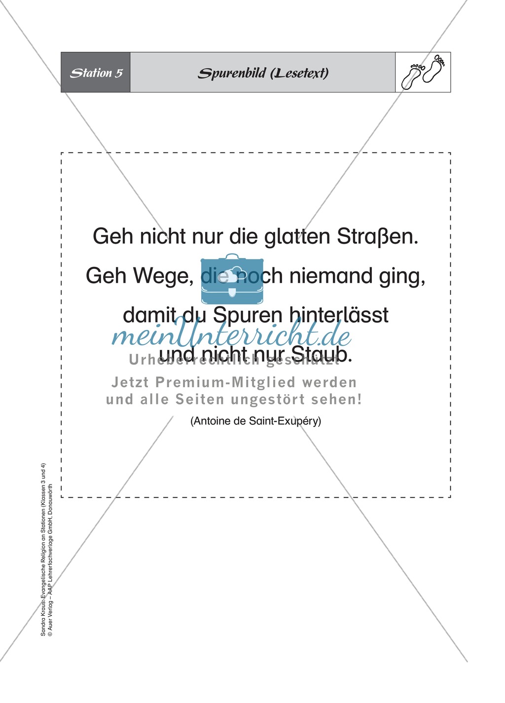 Lebensspuren entdecken und verstehen - An Stationen lernen Preview 7