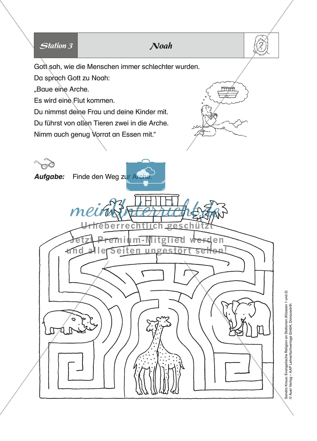 Figuren aus dem AT: Noah - ein Suchspiel Preview 1