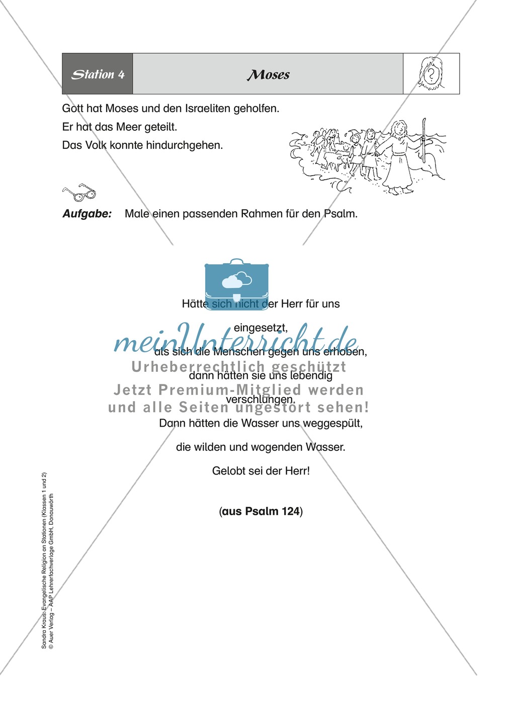 Figuren aus dem AT: Moses - eine kreative Aufgabe Preview 1