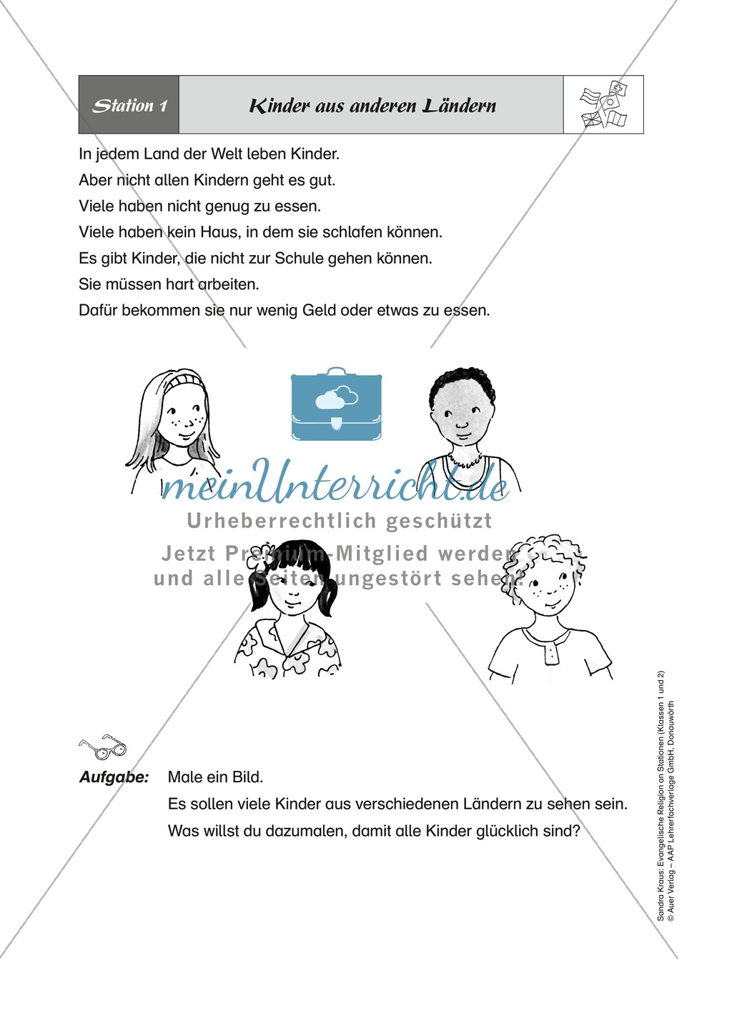 Multikulturalität nach dem Vorbild Jesu - Stationenlernen Preview 1