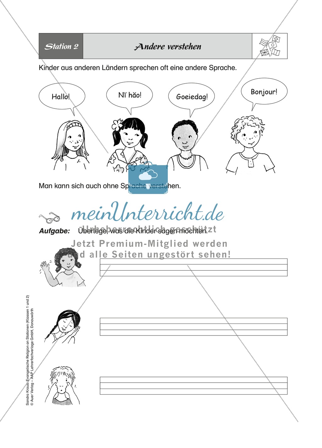 Multikulturalität nach dem Vorbild Jesu - Stationenlernen Preview 2
