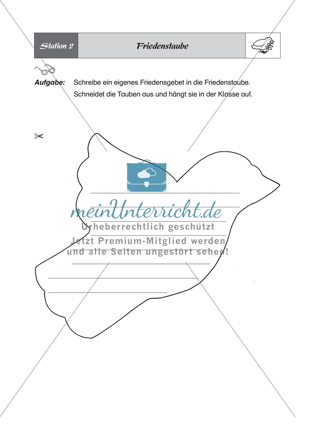 Frieden und Nächstenliebe - Stationsarbeit Preview 2