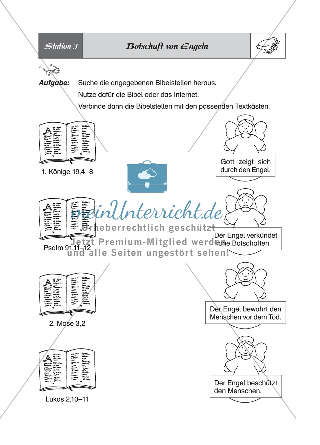 Frieden und Nächstenliebe - Stationsarbeit Preview 3