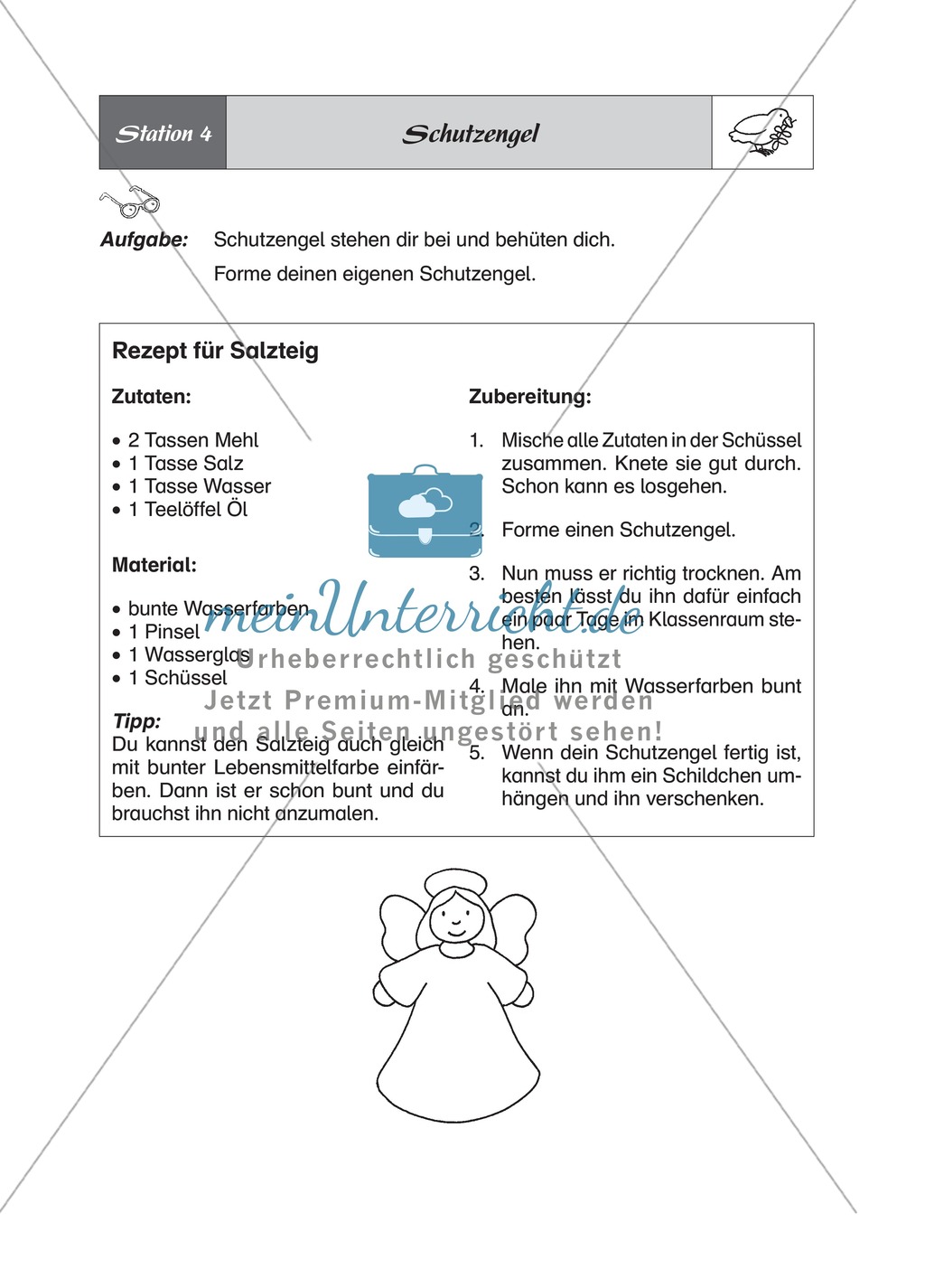 Frieden und Nächstenliebe - Stationsarbeit Preview 4
