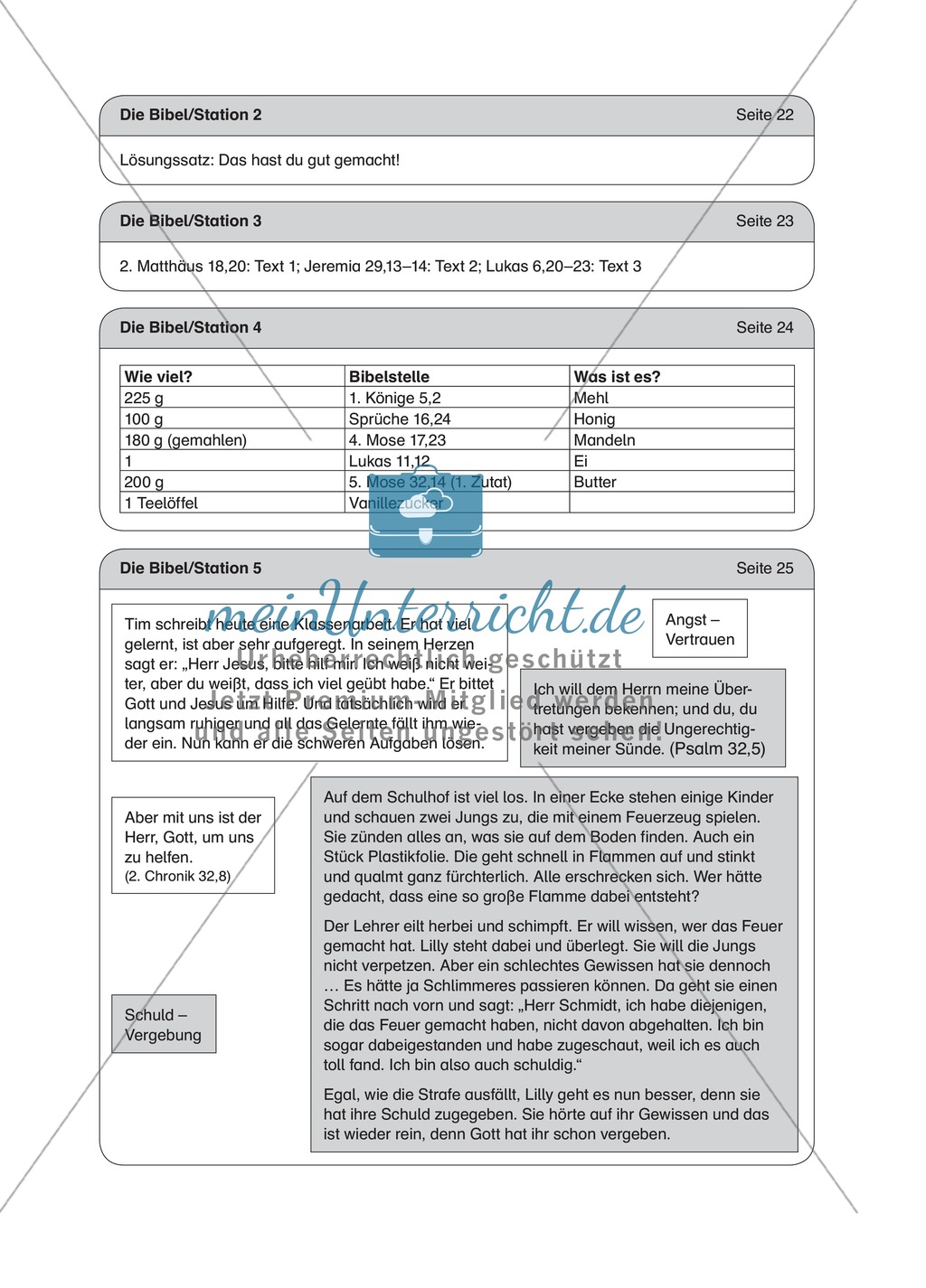 Die Bibel: Textstellen in der Bibel finden - ein Rätsel Preview 3
