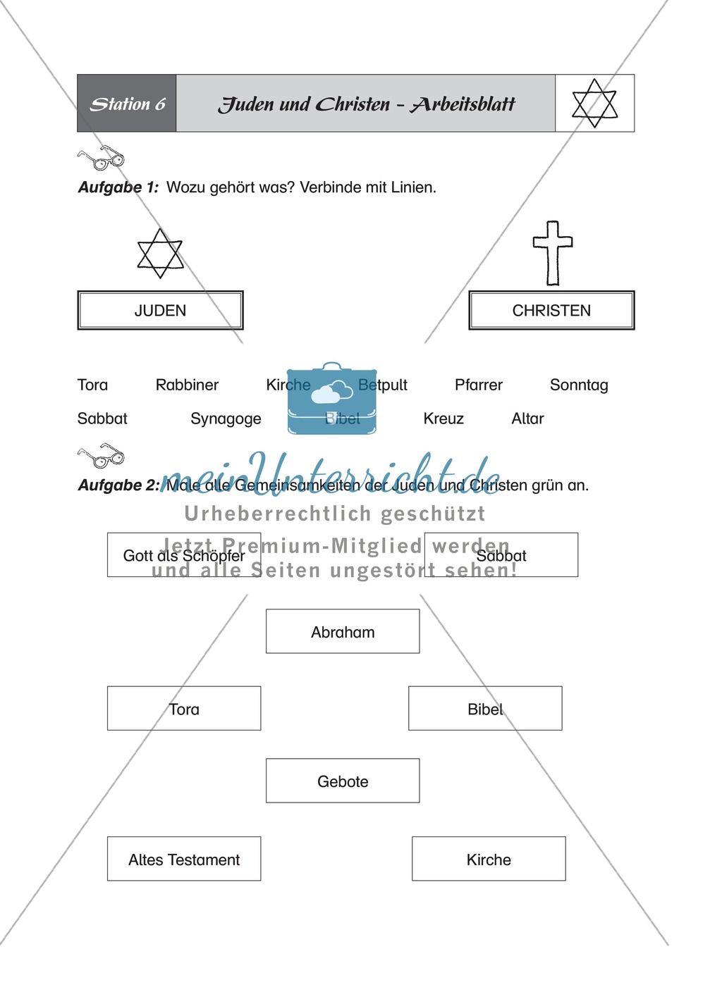 Bibel kennenlernen arbeitsblatt