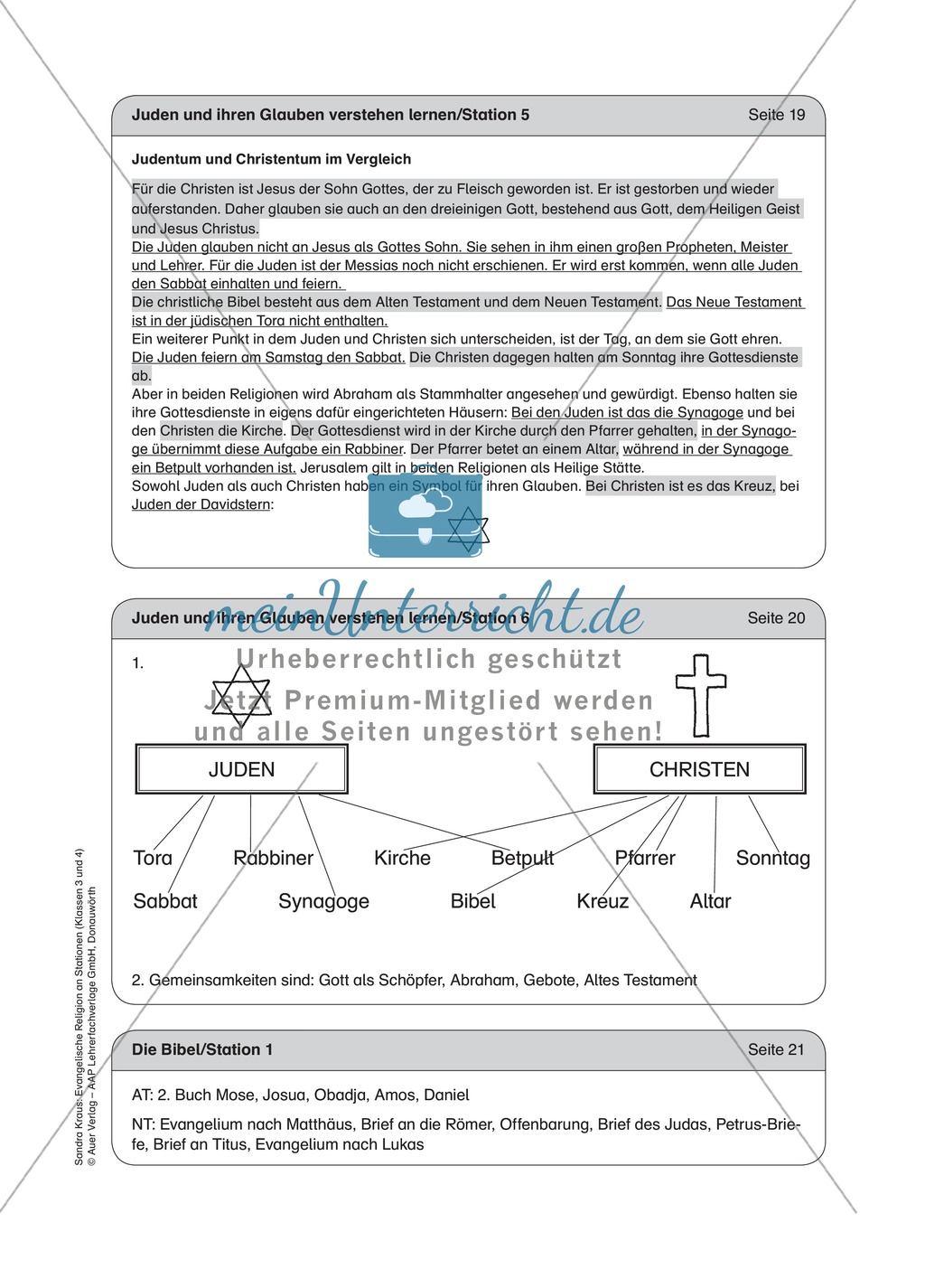 Bibel kennenlernen arbeitsblatt