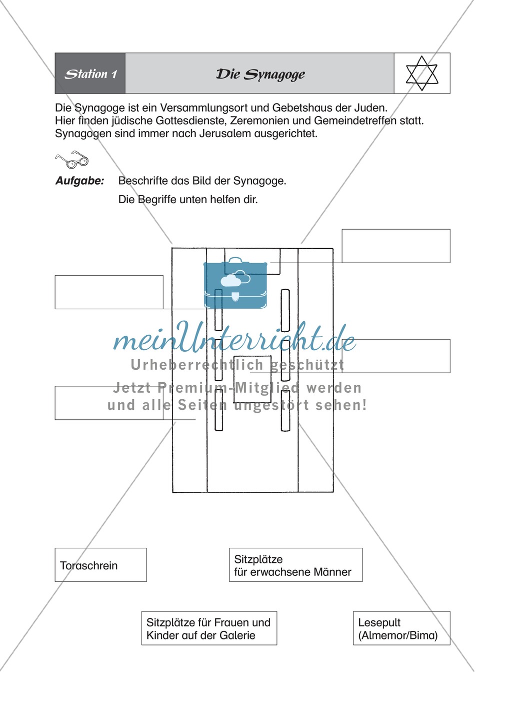 Das Judentum an Stationen kennen und verstehen lernen Preview 1