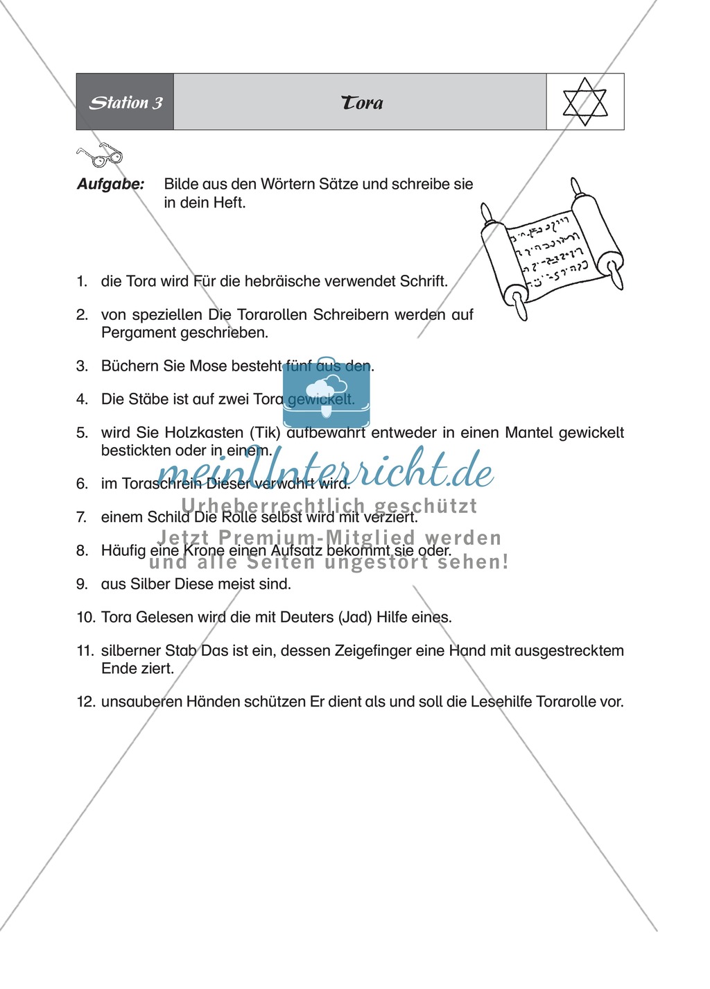 Das Judentum an Stationen kennen und verstehen lernen Preview 3