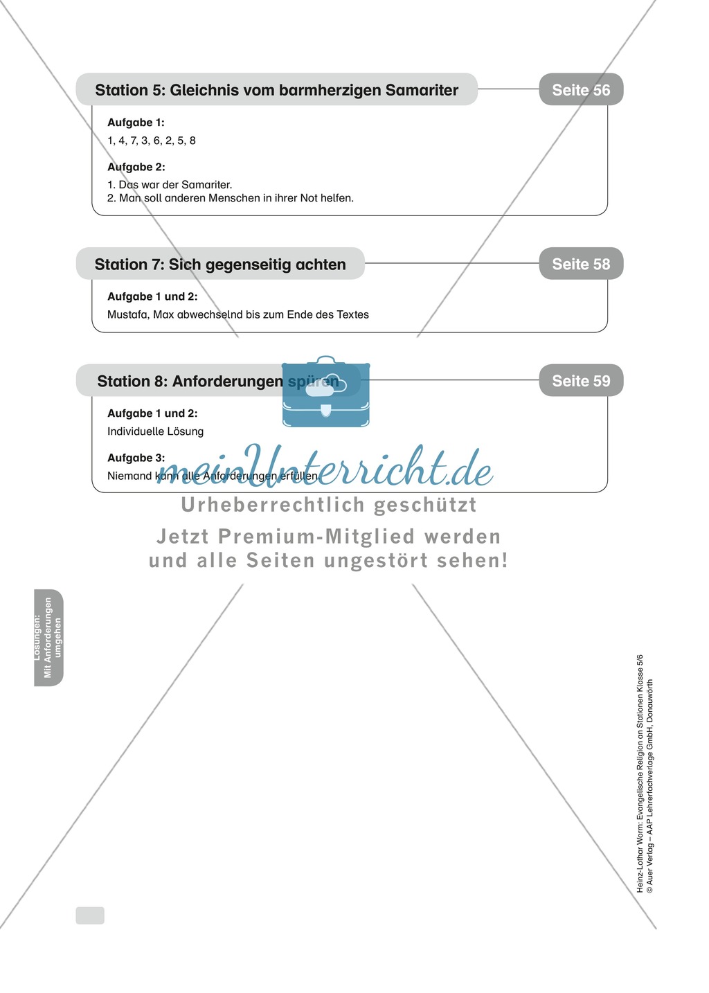 Anforderungen an das Selbst - in Stationen reflektieren Preview 10