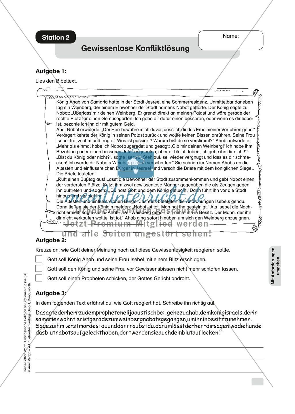 Anforderungen an das Selbst - in Stationen reflektieren Preview 2