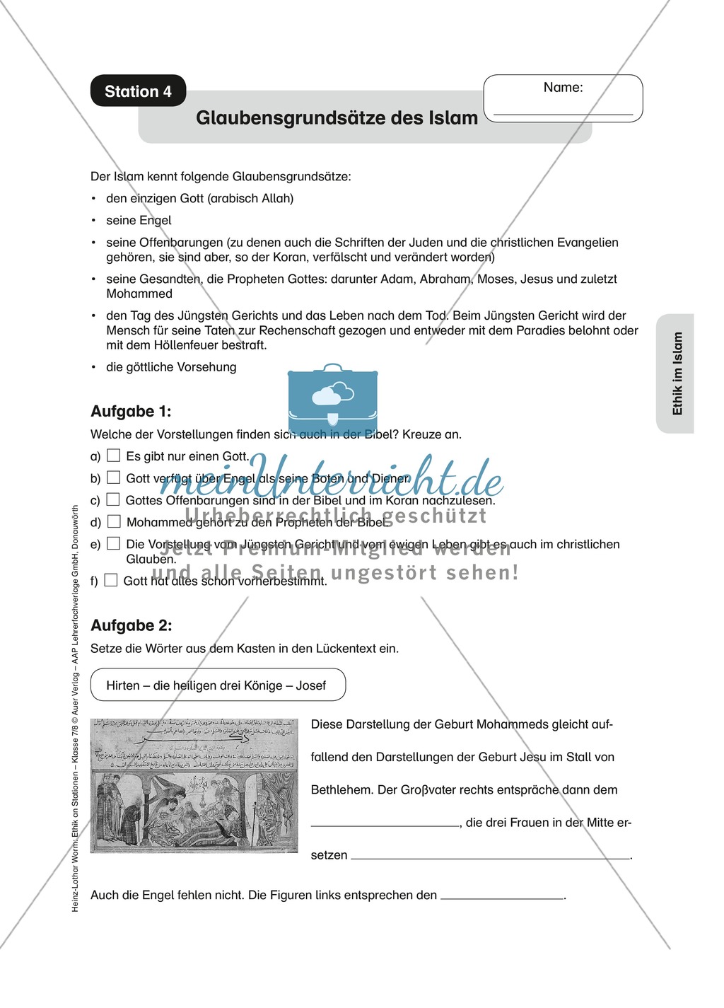 Ethik im Islam: Die Grundsätze des muslimischen Glaubens Preview 3