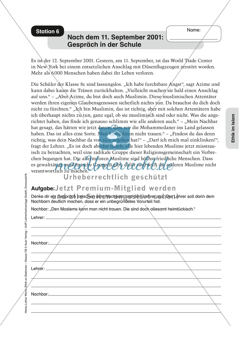 Ethik im Islam an Stationen Preview 6