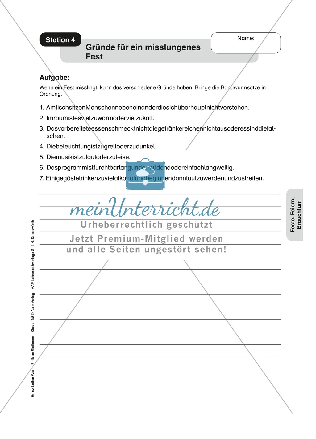 Feste und Brauchtum an Stationen Preview 4