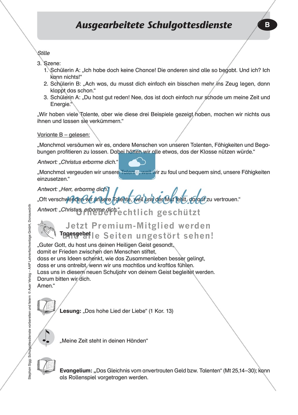 Gottesdienst gestalten: Jeder hat Talent Preview 2
