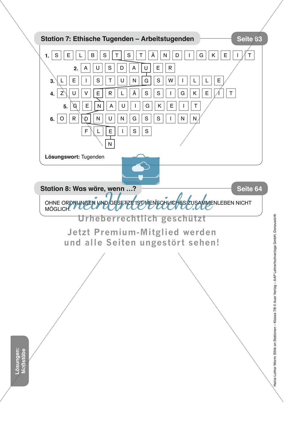 Maßstäbe menschlichen Handelns in Stationen Preview 10