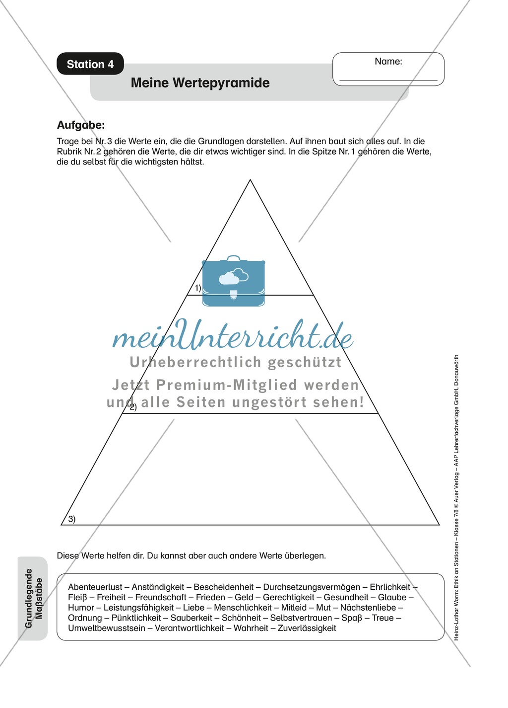 Maßstäbe menschlichen Handelns in Stationen Preview 4