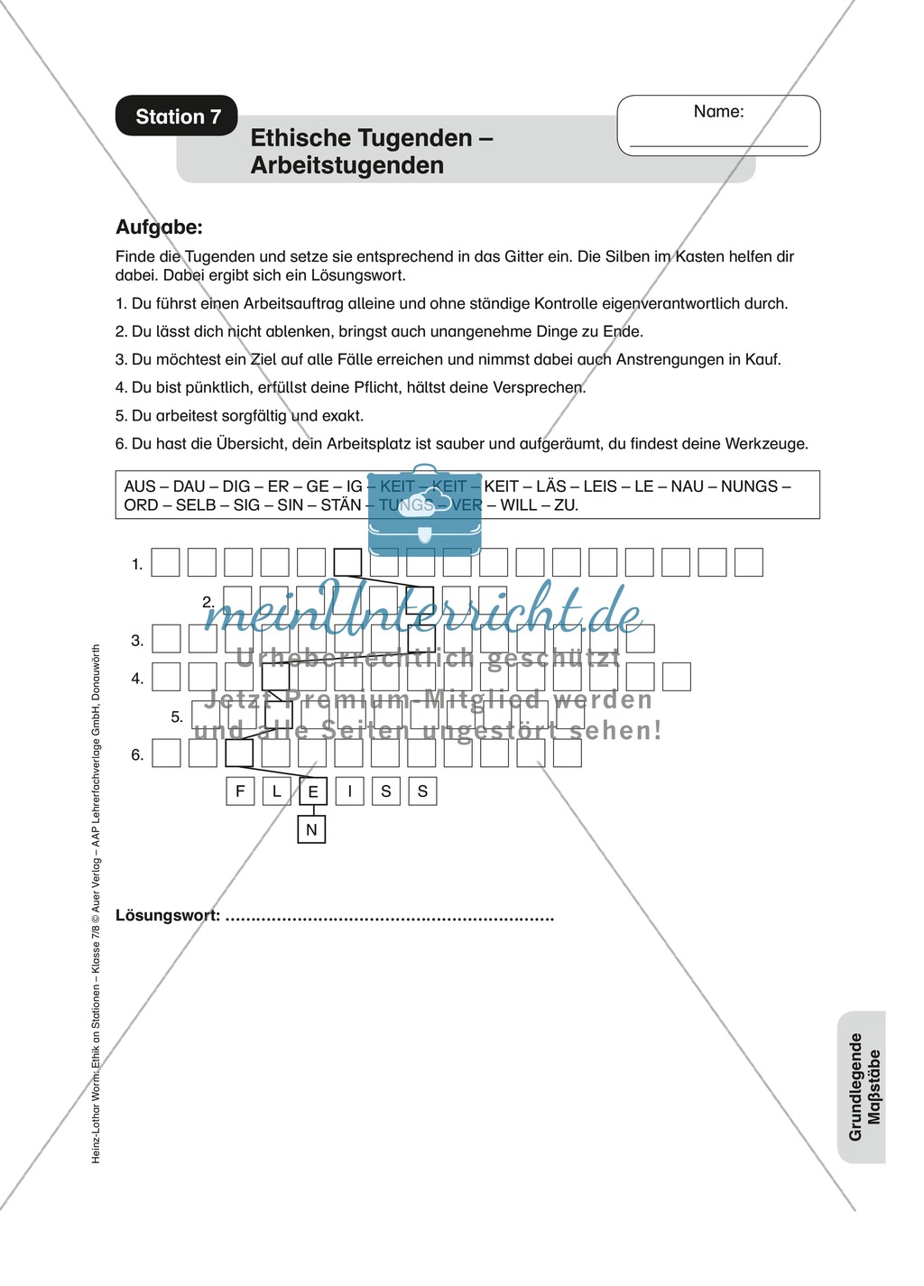 Maßstäbe menschlichen Handelns in Stationen Preview 7