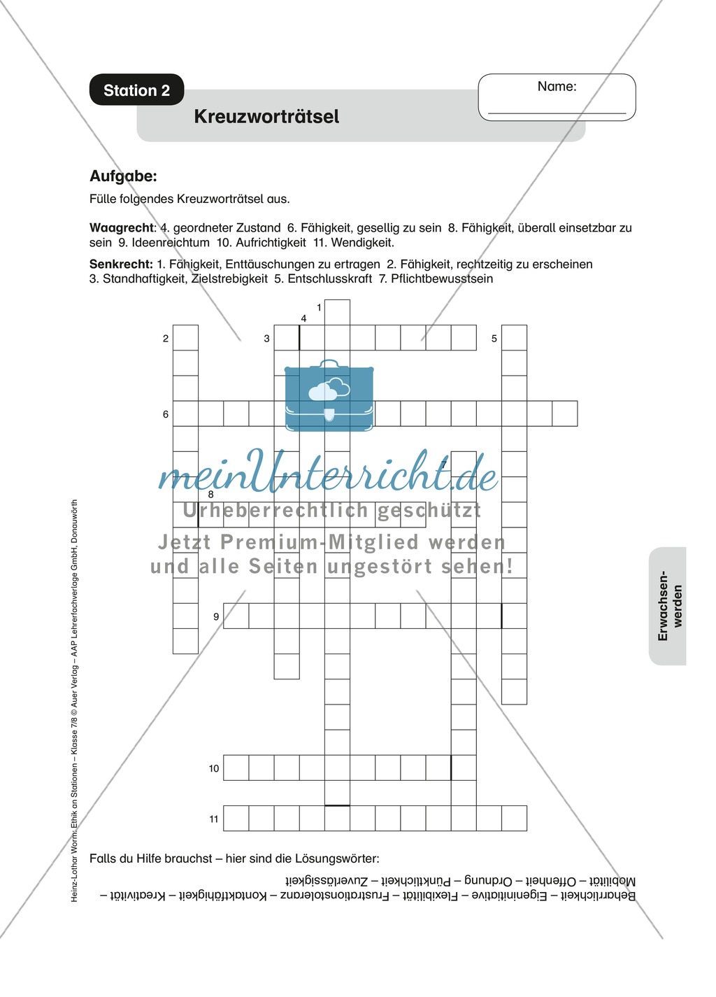 Adoleszenz: Schlüsselqualifikationen Preview 2
