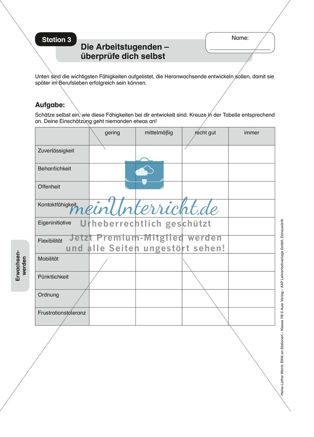 Adoleszenz: Schlüsselqualifikationen Preview 3