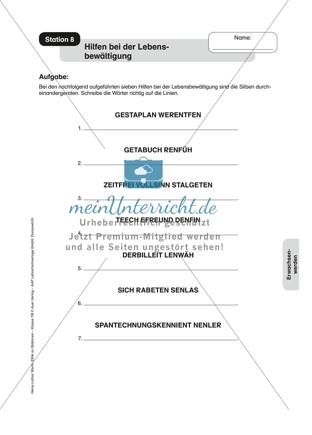 Adoleszenz: Strategien zur Lebensbewältigung Preview 1