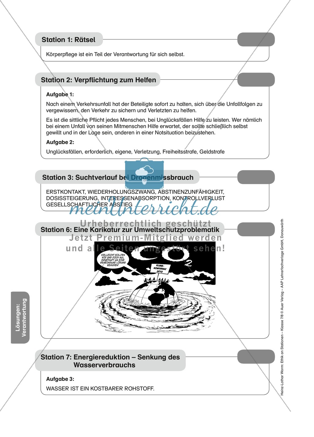 Mensch und Umwelt: Helfen als moralische Pflicht Preview 2
