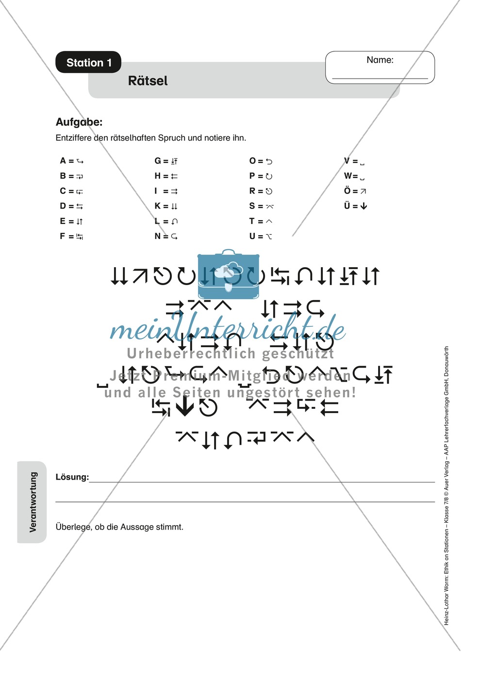 Mensch und Umwelt an Stationen Preview 1