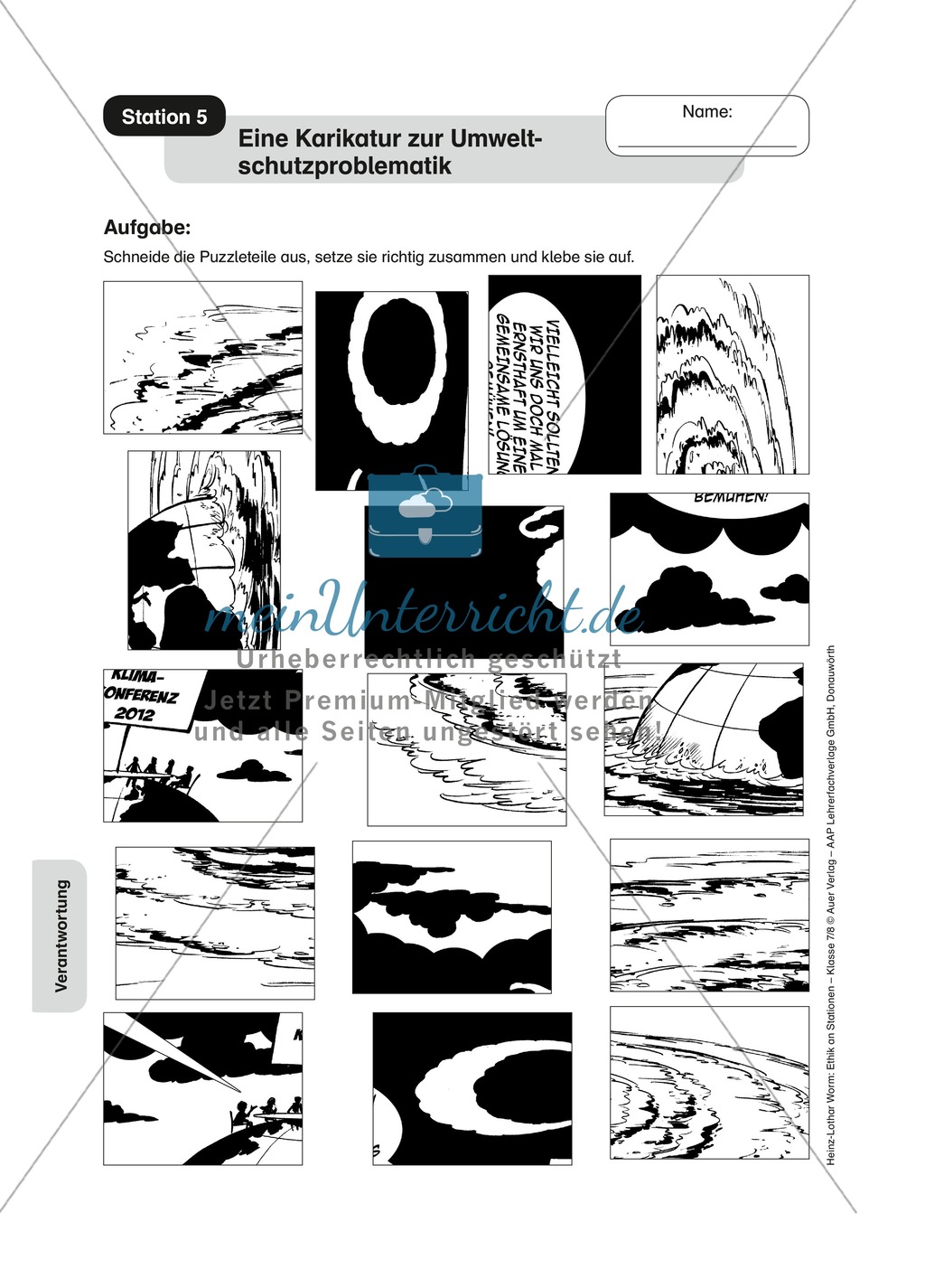 Mensch und Umwelt an Stationen Preview 5