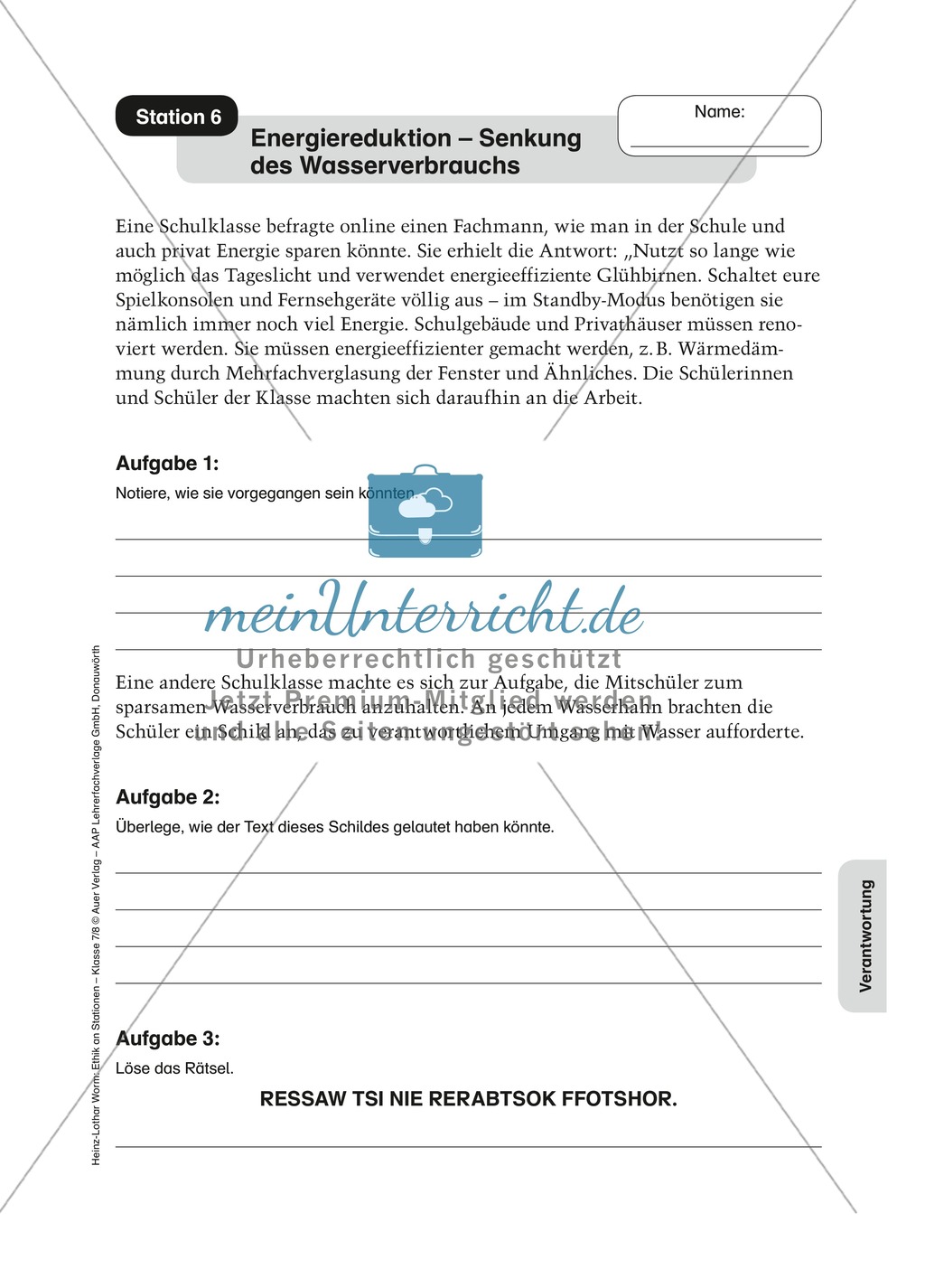 Mensch und Umwelt an Stationen Preview 6