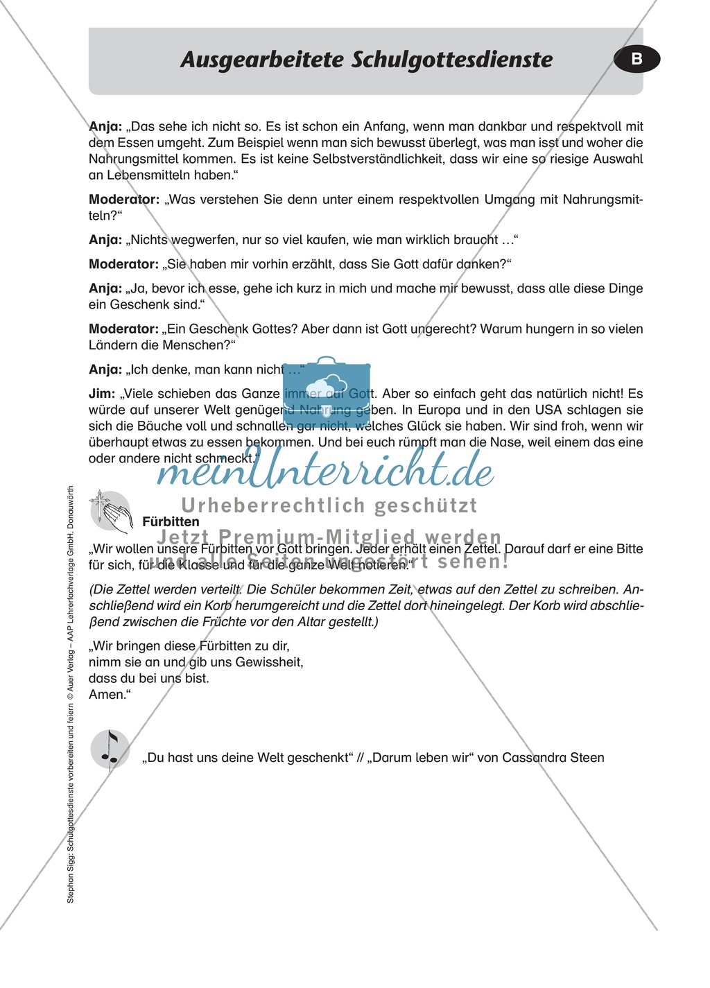 Gottesdienst zum Thema Erntedank Preview 3