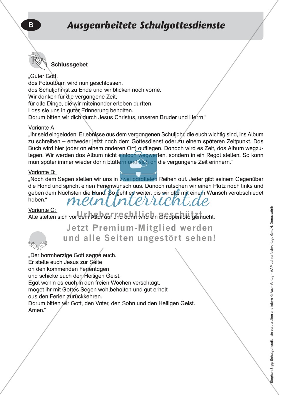 Gottesdienst gestalten: Rückblick auf das Schuljahr mit Höhen und Tiefen Preview 4